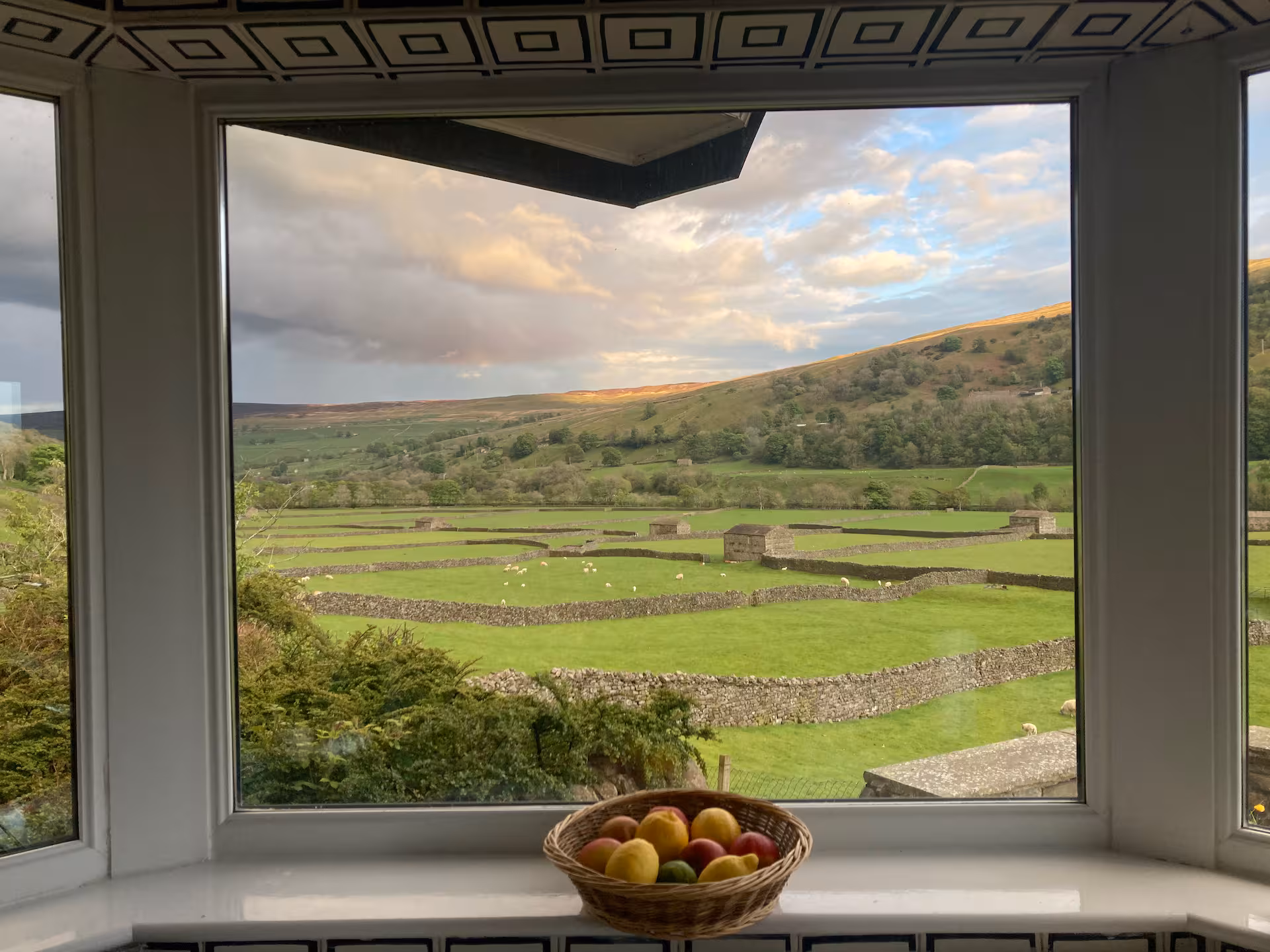 Beautiful view up Swaledale from the kitchen
