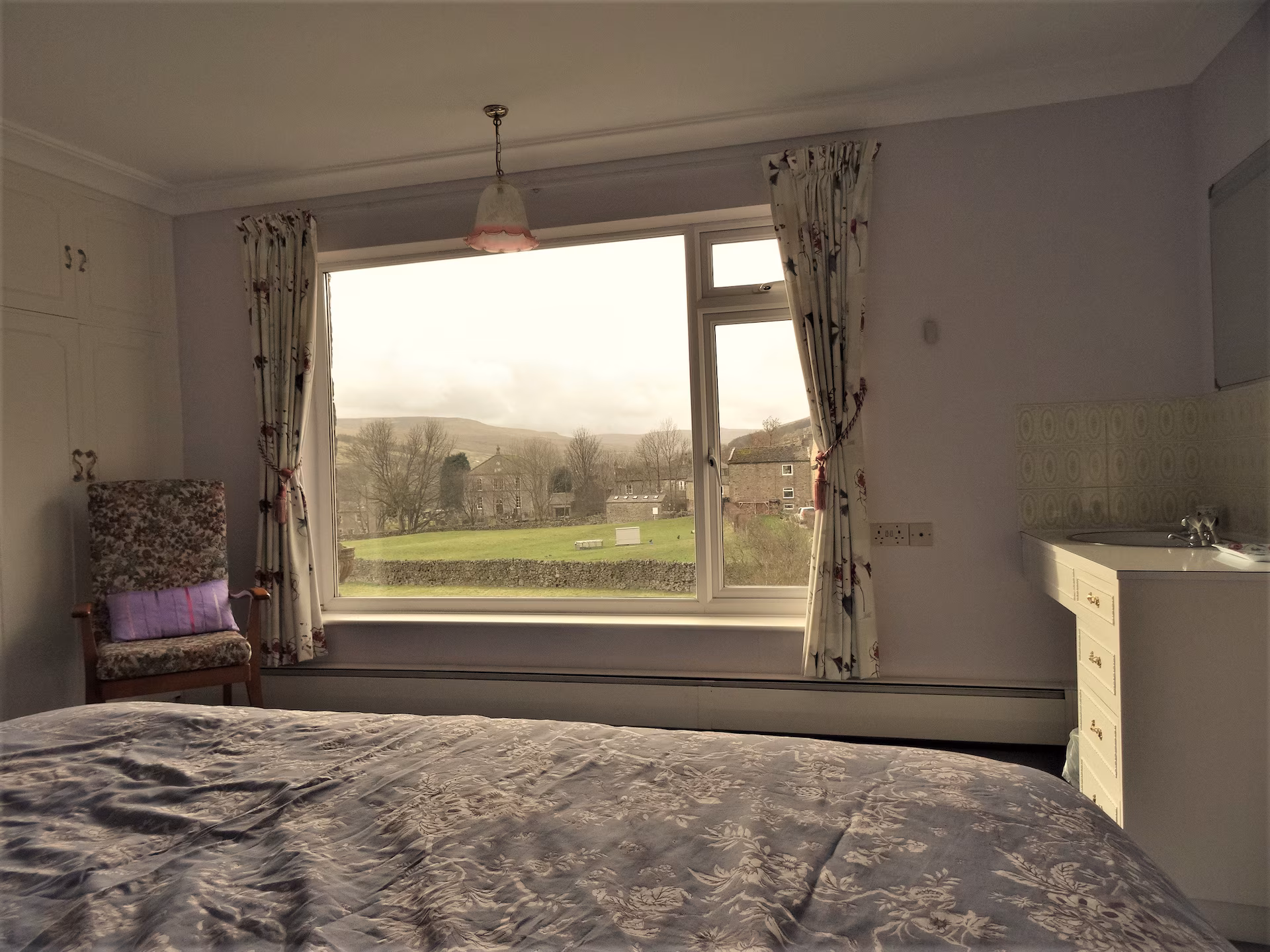 Main bedroom with dale views